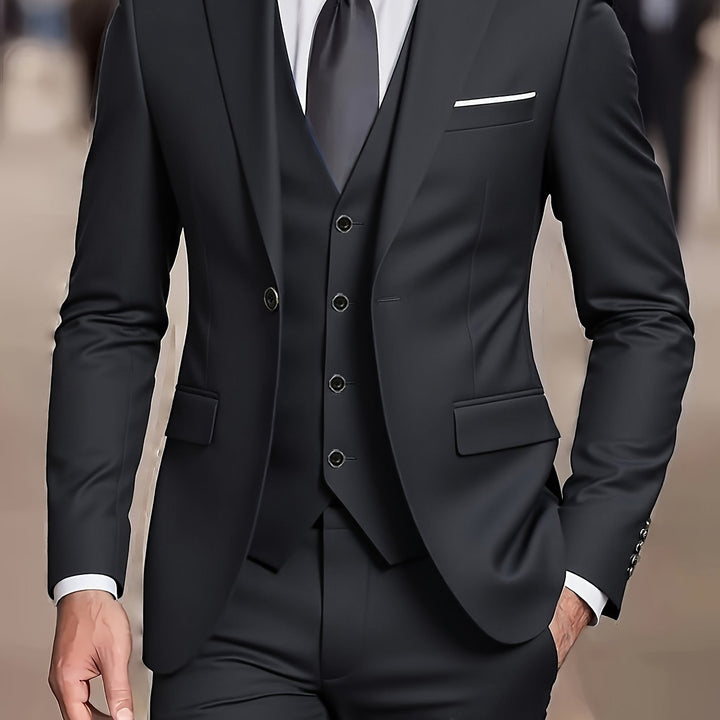 Sterling Tailored Three-Piece Suit, view 4 - Elena Harper