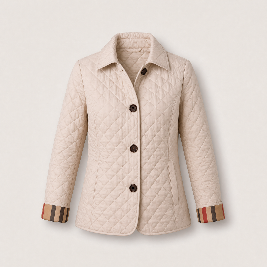 Isabella | Elegant Quilted Jacket with Classic Button Closure