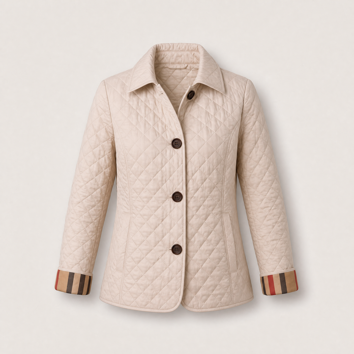 Isabella | Elegant Quilted Jacket with Classic Button Closure