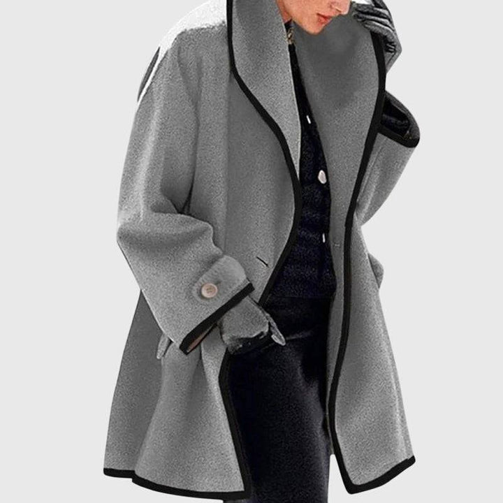 Emma & Rose Maria™ elegant trendy soft luxurious fabric jacket, stylish and comfortable outerwear for women.