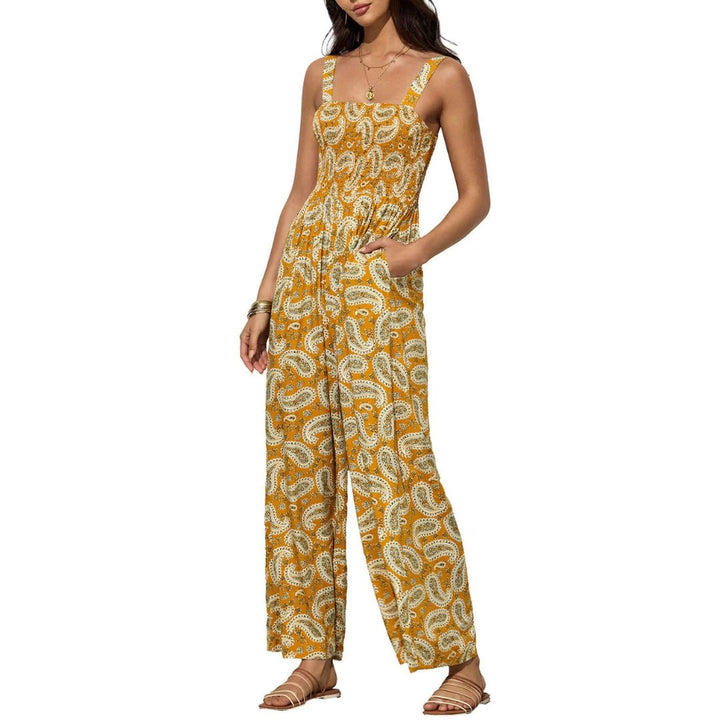 Jessika | Floral and Stylish Women's Jumpsuit with Wide Legs