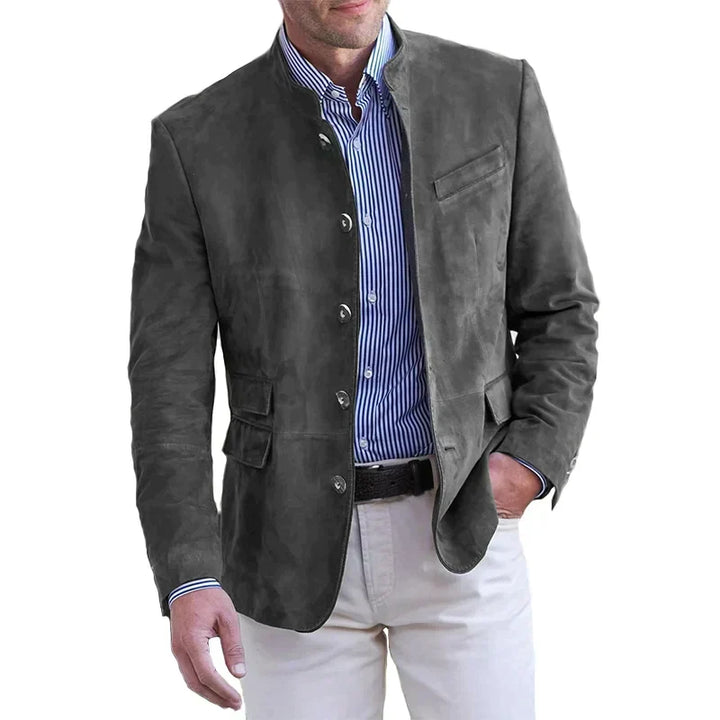 Men's Classic Button-Closure Jacket for Everyday Style