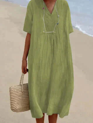 Women's Midi Dress, view 2 - Elena Harper