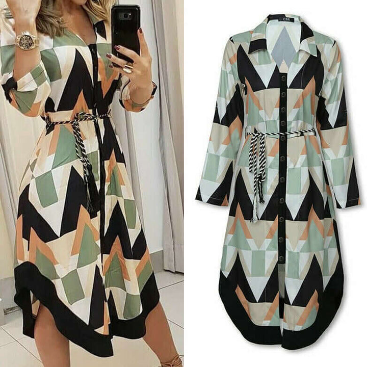 Summer Women's Breathable Casual Dress, view 2 - Elena Harper