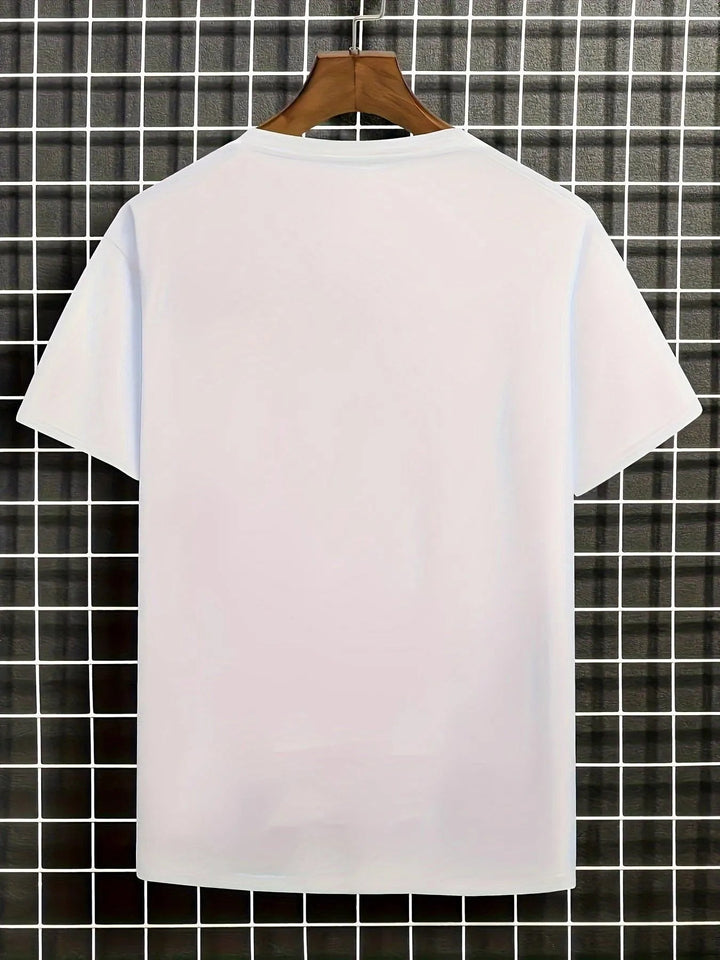 Men's Floral Wave Graphic Tee - Effortless Style & Comfort