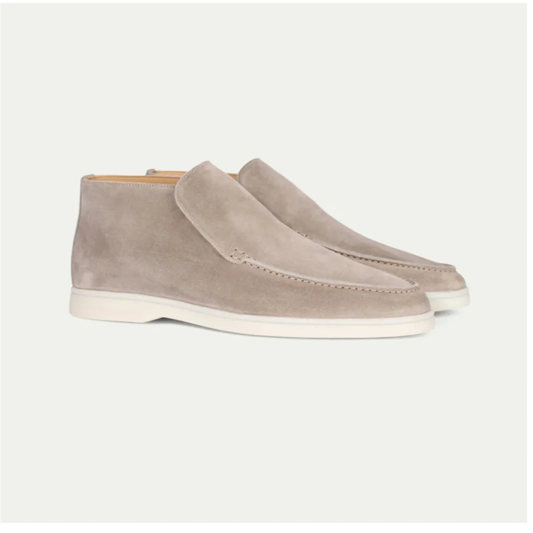 Men's Autumn Loafers Rubber Sole Round Toe Big Sizes Slip-On Shoes, view 6 - Elena Harper