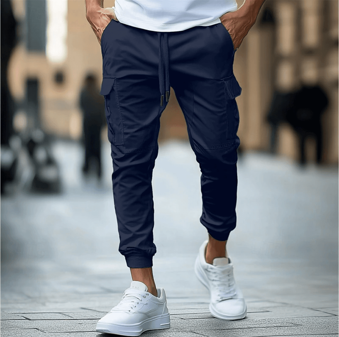 Men's Stretch Fit Cargo Pants, view 2 - Elena Harper
