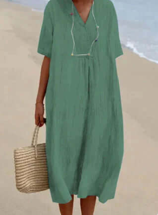 Women's Midi Dress, view 3 - Elena Harper