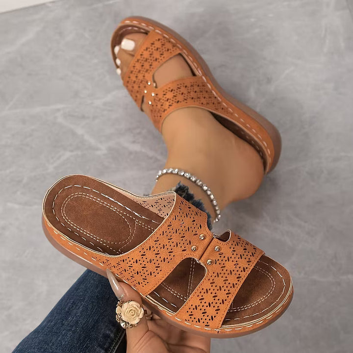 Graciena Orthopedic Slippers with Comfort Sole, view 5 - Elena Harper