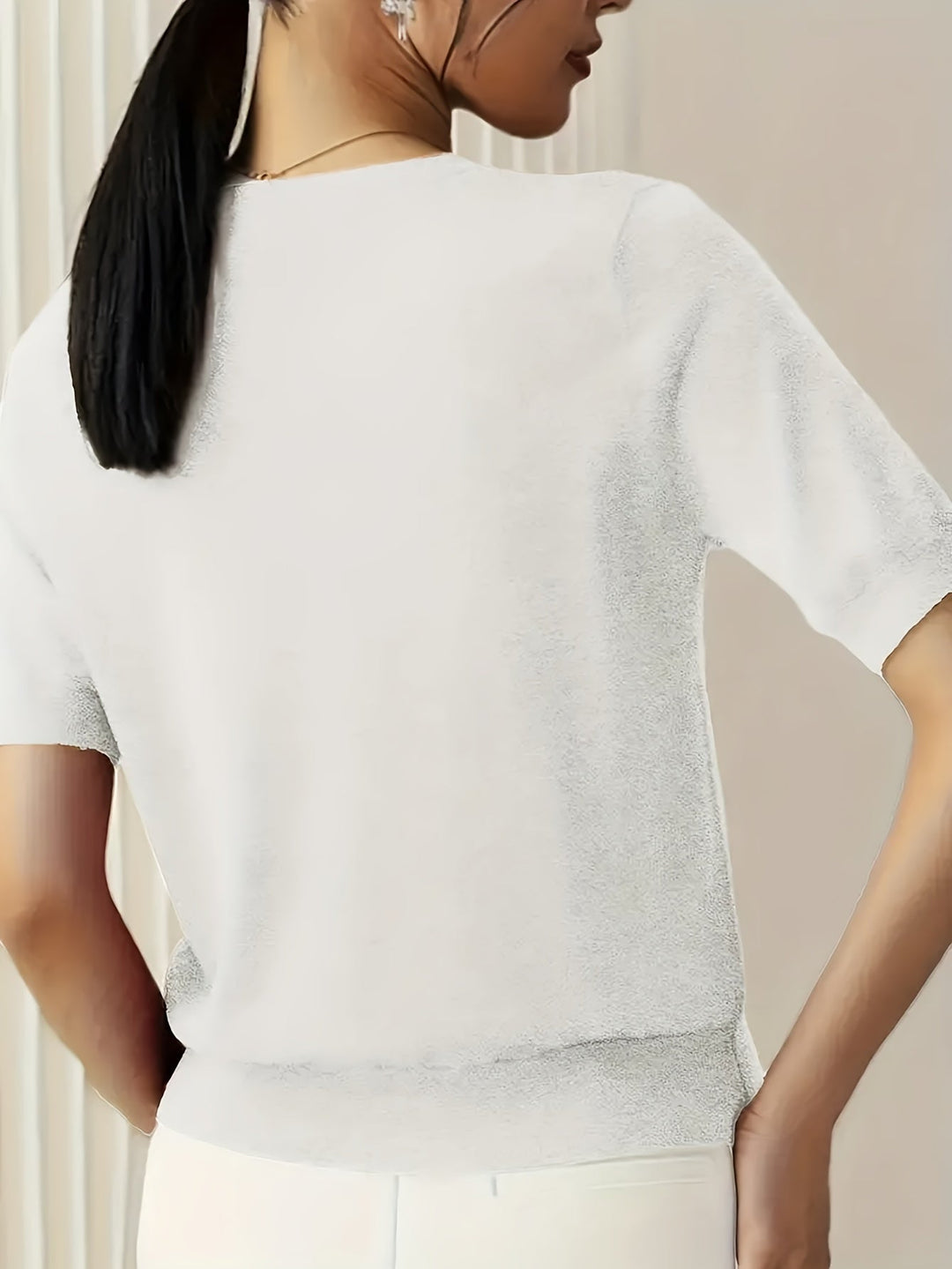 Jacquie Casual T-Shirt with High Elasticity, view 9 - Elena Harper