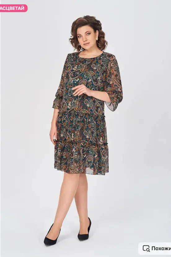 Harlee Airy Printed Dress for Sunny Days - Elena Harper