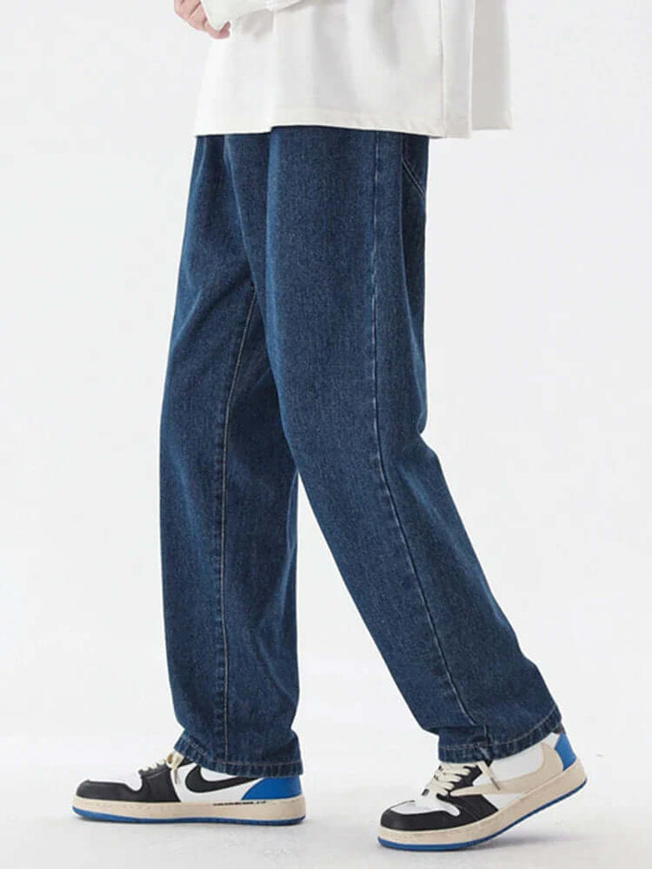 Men's Relaxed Fit Straight Leg Jeans, view 7 - Elena Harper