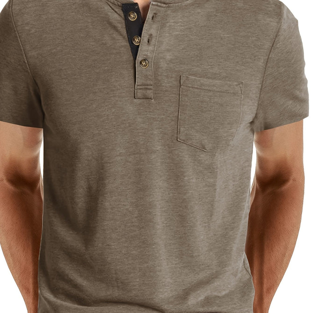 LAURENT MONACO | MEN'S HENLEY T-SHIRT