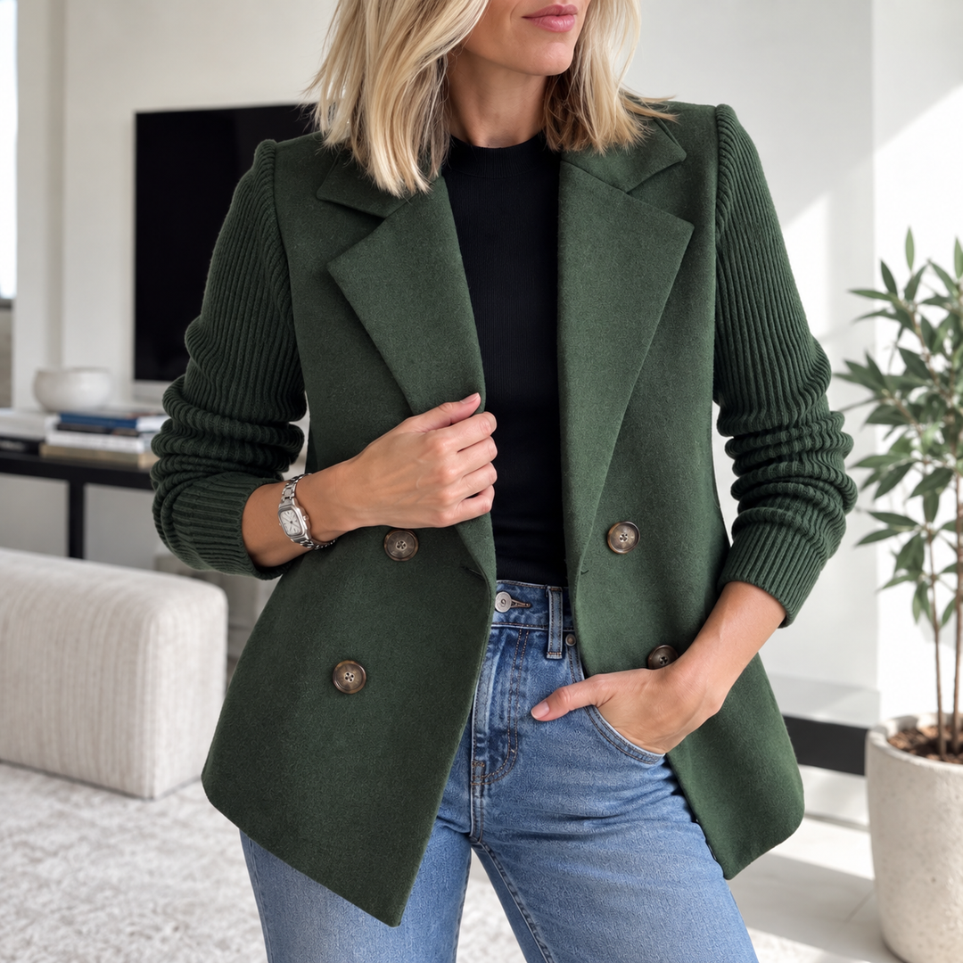 Tasha™ | Comfortable Blazer Jacket with Knitted Sleeves