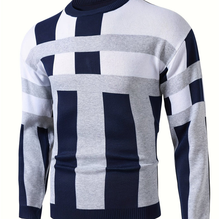 Spencer Modern Colorblock Sweater - Elena Harper