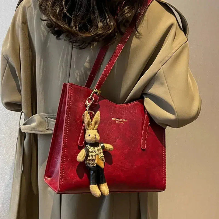 Lena | Vintage Vegan Leather Shoulder Bag