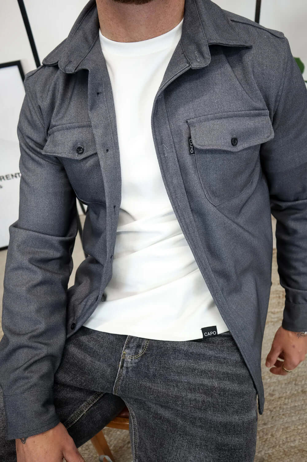 Men's Premium Overshirt Versatile & Stylish - Elena Harper