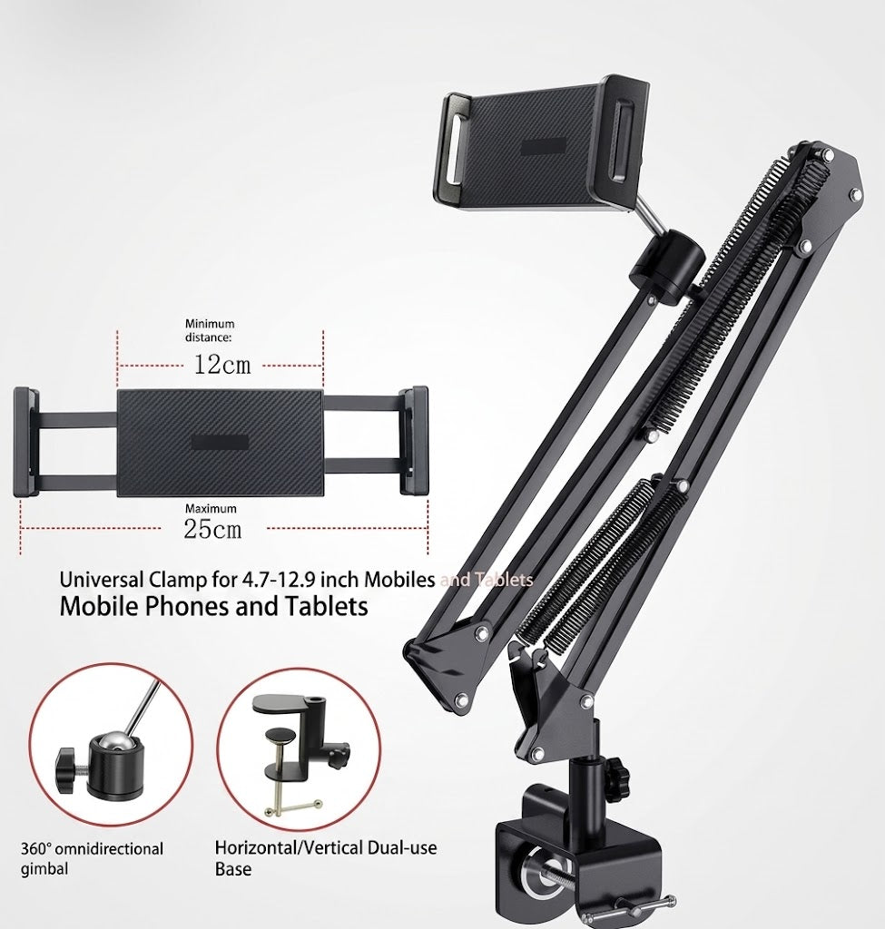 Tablethouder – FlexiMount – 360° Rotatie – Verstelbare Houder