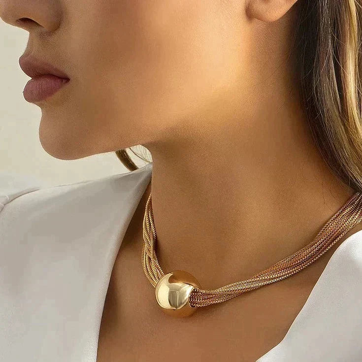 Women's Elegant Layered Shine Necklace