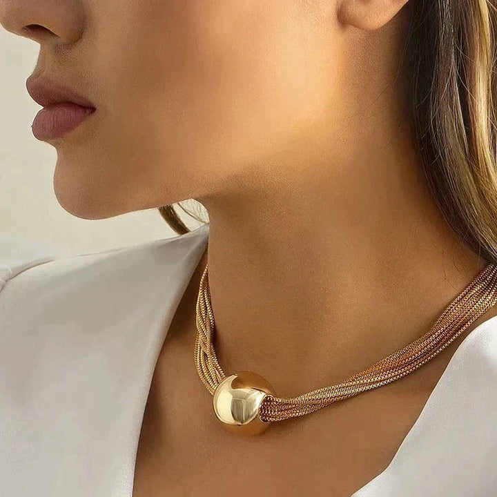 Women's Elegant Layered Shine Necklace