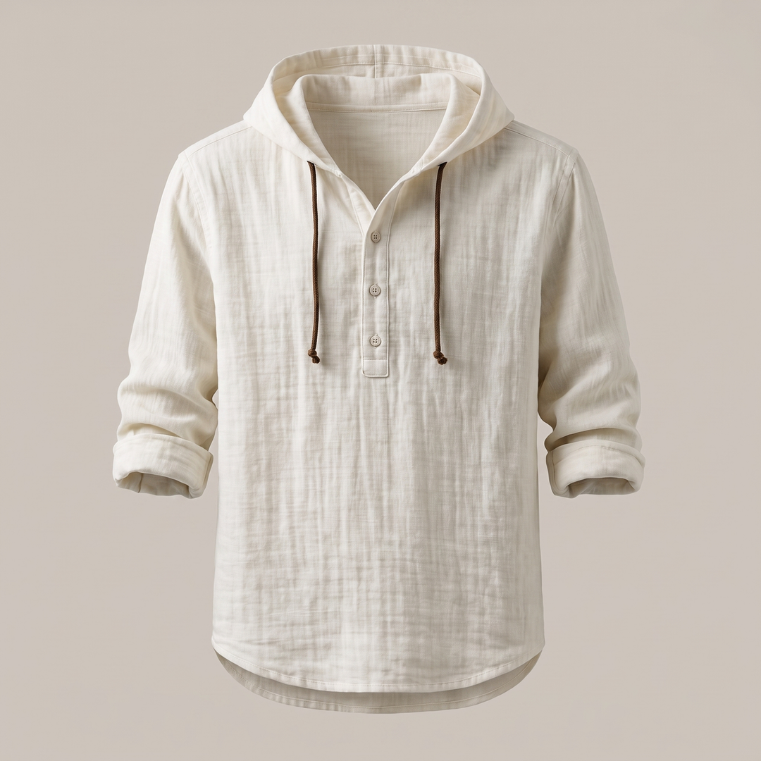 Lino | Lightweight and Airy Hoodie-Shirt with Relaxed Fit