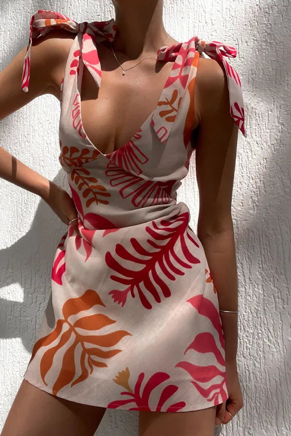 Fleur Summer Mini Dress, view 3 - Elena Harper