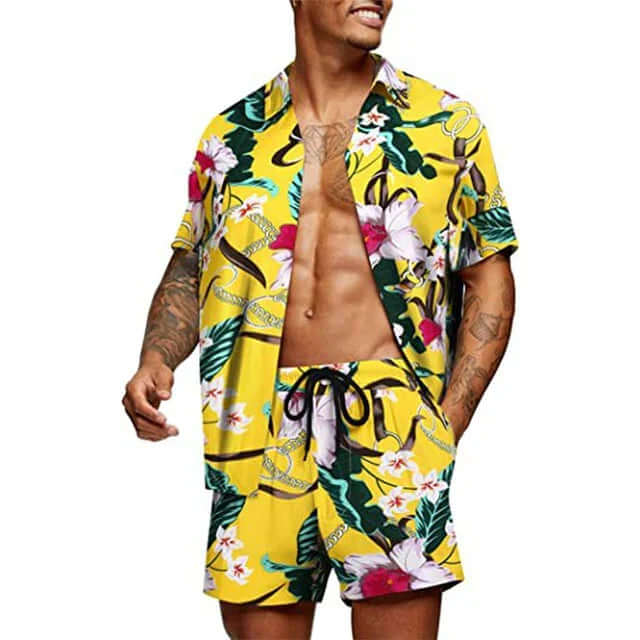 Men's Relaxed Fit Two-Piece Set, view 2 - Elena Harper