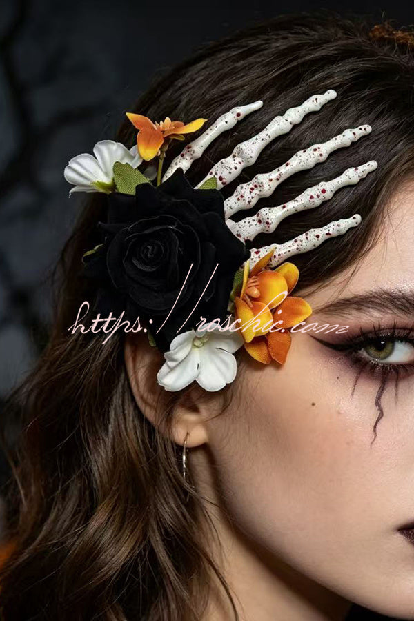 Dark-style Skull Hand Side Hair Clip