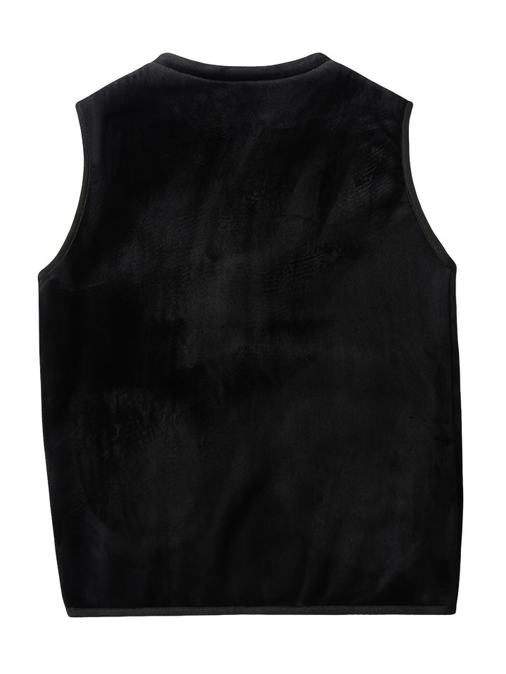 Gabriel Cozy Lined Sleeveless Vest, view 2 - Elena Harper