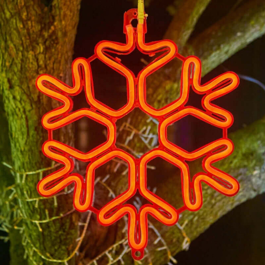 Waterproof LED Snowflake Light for Christmas – 30cm