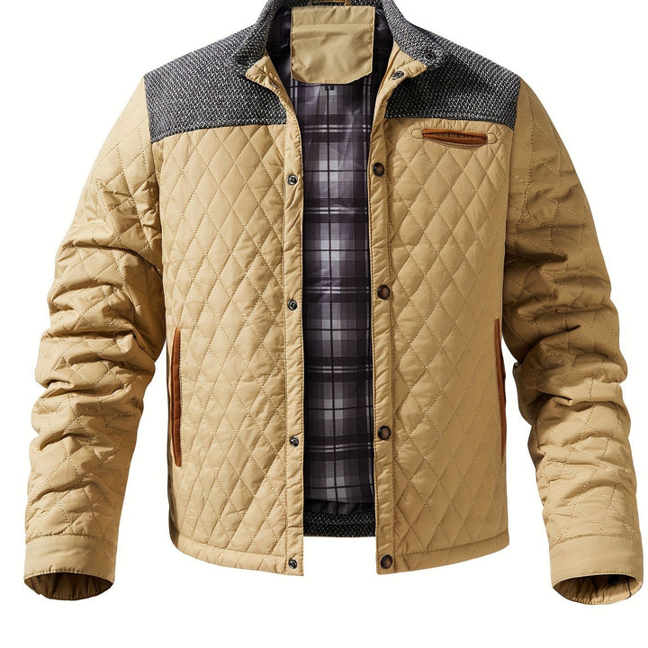 Vincent - Elegant Padded Down Jacket with High Collar