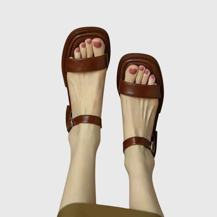 Emma & Rose Cape Town Celestia™ soft luxurious fabric sandals with elegant straps and cushioned soles.