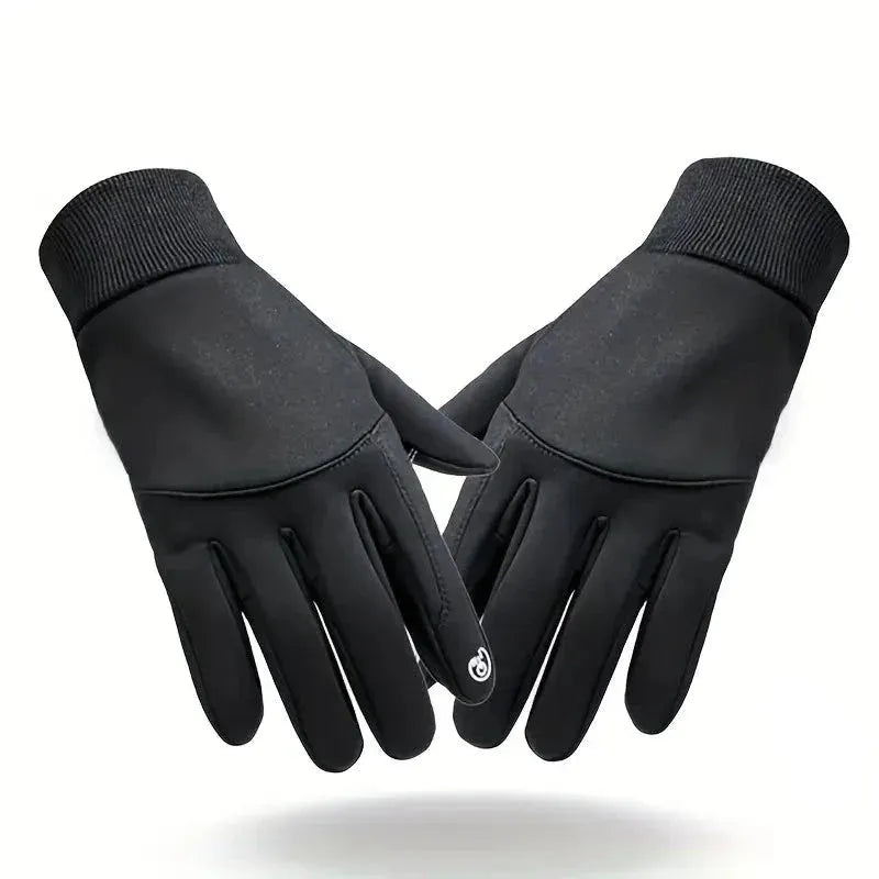 Fleece Gloves Black Wind and Waterproof Ideal for Winter Activities, view 5 - Elena Harper