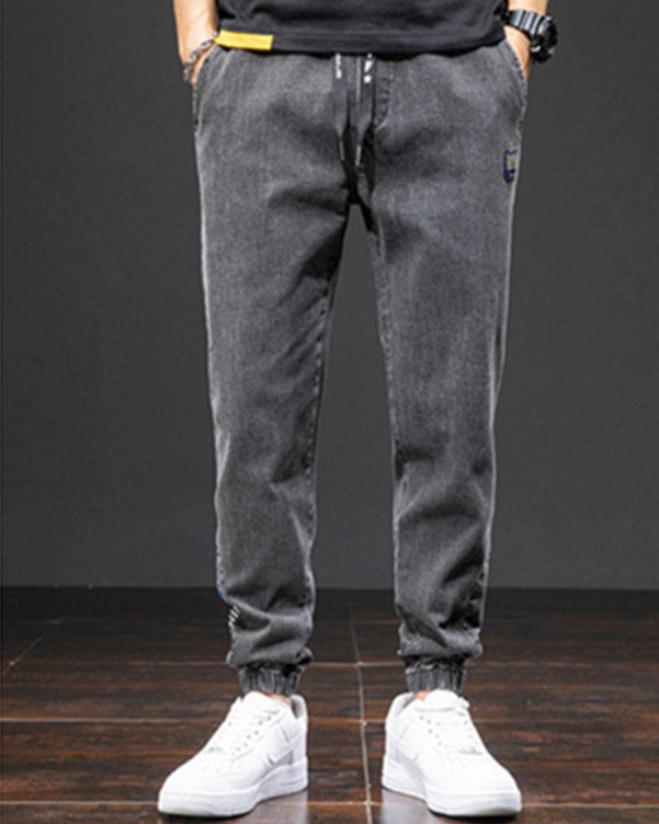 Men's Loose Fit Stretch Jeans Straight Leg