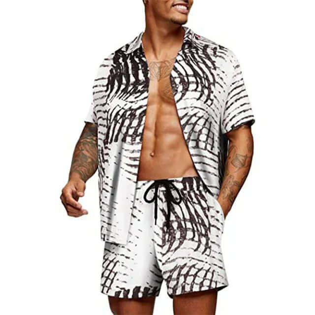 Men's Relaxed Fit Two-Piece Set - Elena Harper