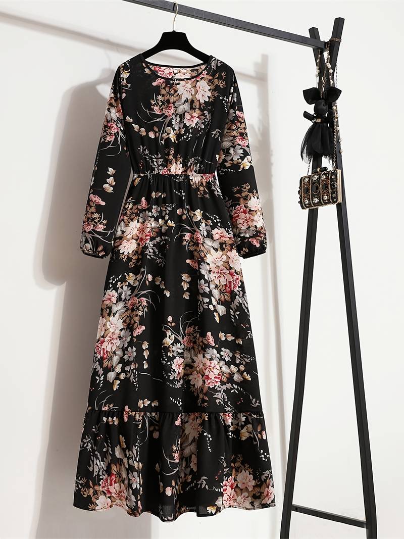 Abella - Bohemian Dress with Floral Print