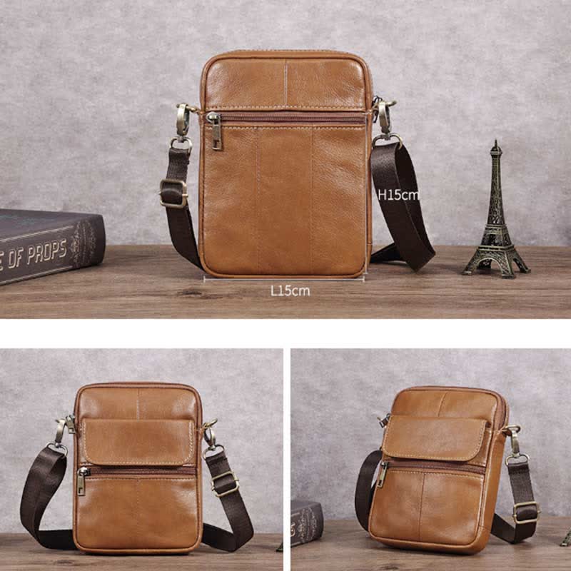 Men's Compact Shoulder Bag - Everyday Essential