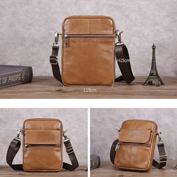 Men's Compact Shoulder Bag - Everyday Essential