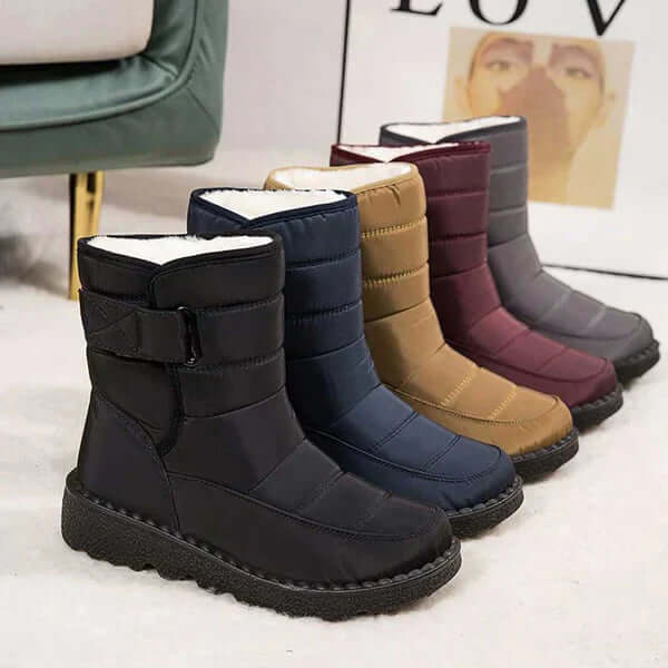 Women's Mid-Calf Snow Boots, view 2 - Elena Harper