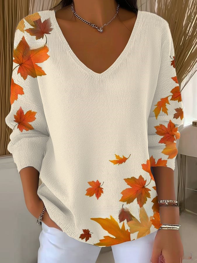 Beatrice – Pullover with V-Neck
