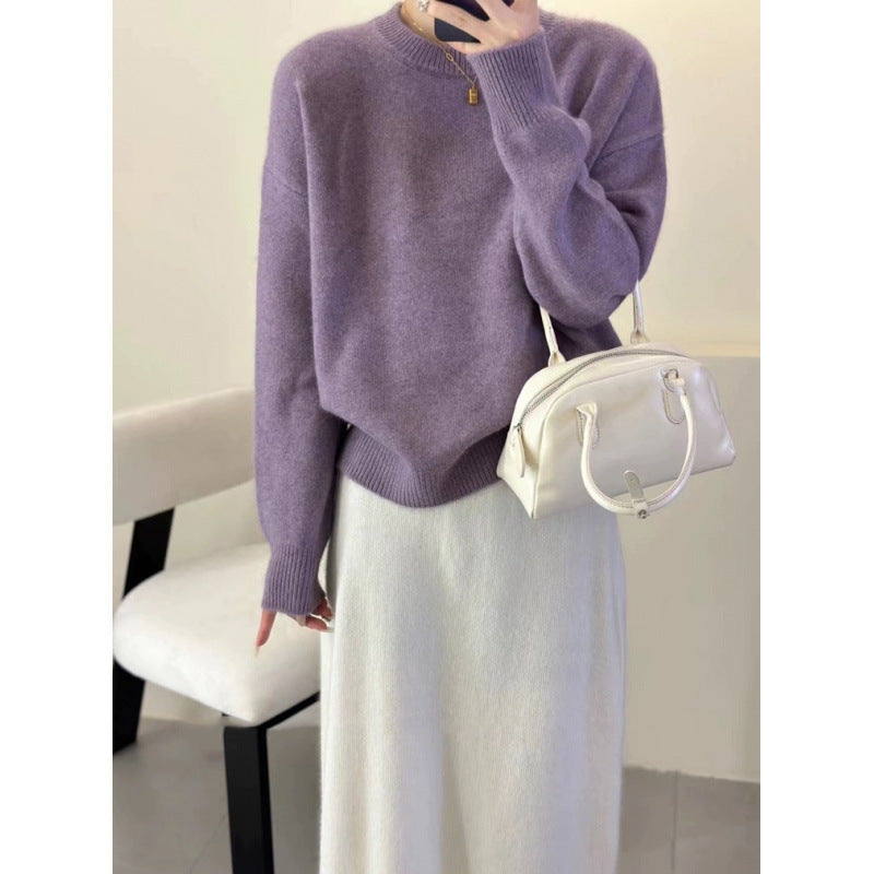 Women's Luxurious Oversized Mohair Blend Jumper - Elena Harper
