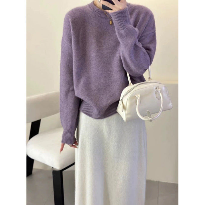Women's Luxurious Oversized Mohair Blend Jumper - Elena Harper