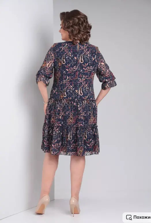 Harlee Airy Printed Dress for Sunny Days, view 10 - Elena Harper