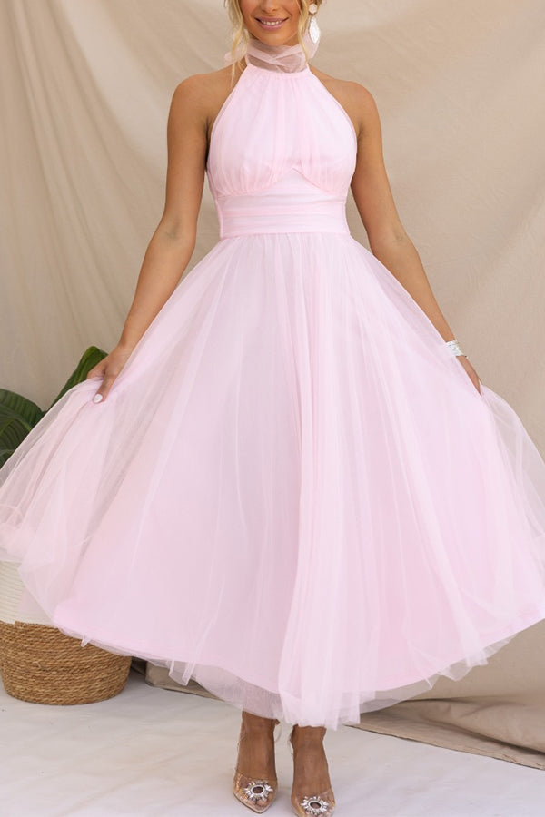 Women's Elegant Long Skirt Midi Dress