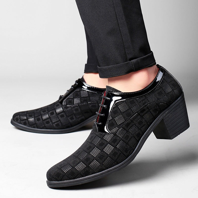 Men's Pointed Toe Heeled Shoes - Enric