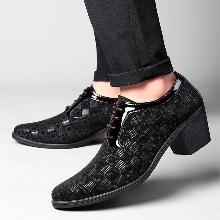 Men's Pointed Toe Heeled Shoes - Enric