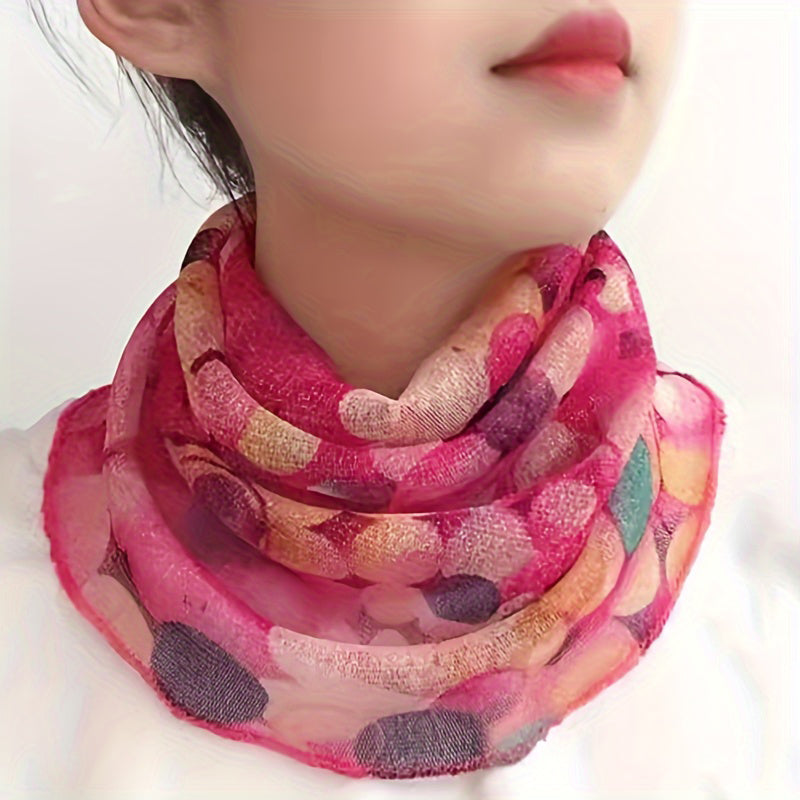 Colorful Polka Dot Scarf