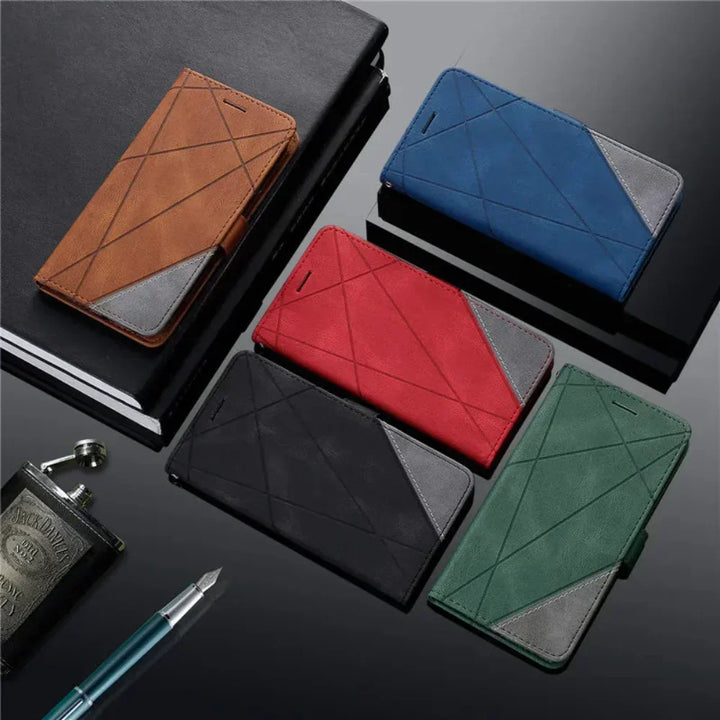 Foldable Leather Case for Smartphones