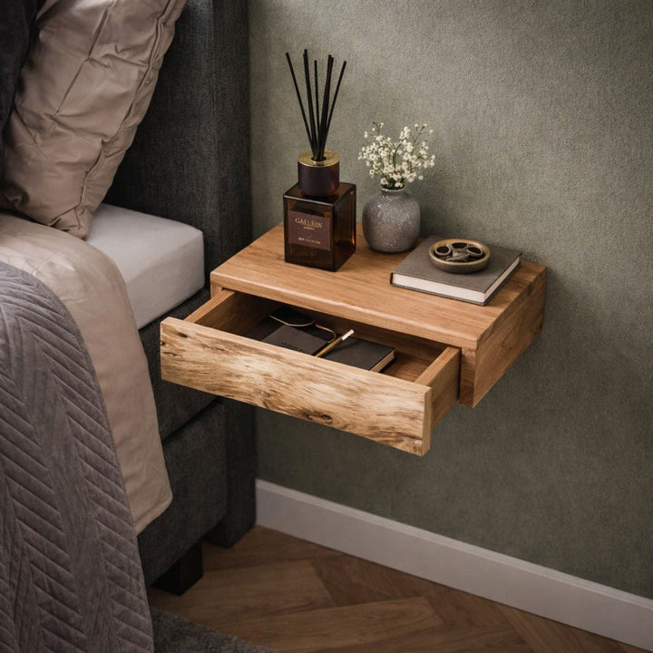 Set of 2 Floating Nightstands - Space-Saving Bedroom Tables
