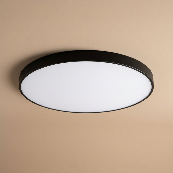 Round LED Ceiling Light with Gold Trim – Slim Design